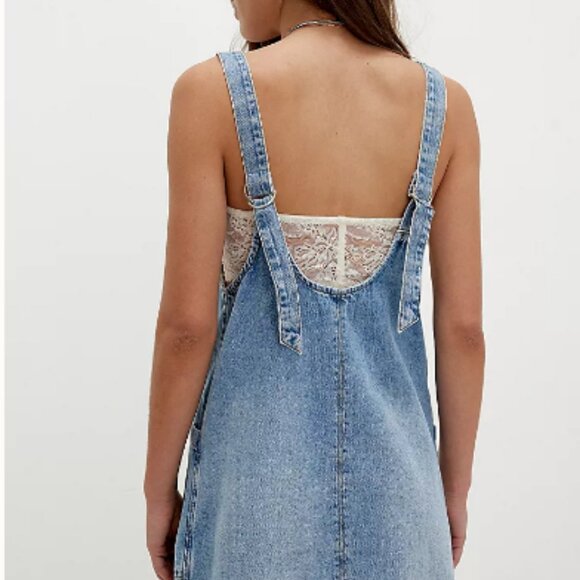 Free People We the Free High Roller Denim Skirtall; EUC; Size Large - Picture 2 of 7